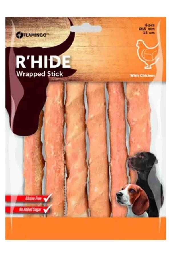 Flamingo R'Hide Tavuklu  Glutensiz Burgu Köpek  Ödül Maması 12cm 6'lı 7gr