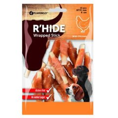 Flamingo R'Hide Tavuklu  Glutensiz Burgu Köpek  Ödül Maması 4cm 19gr