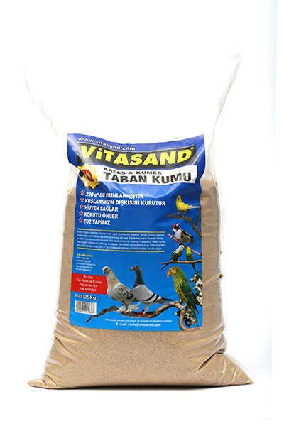 Kafes & Kümes Sarı Taban Kumu 25 Kg