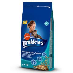 Brekkies Cat Sabora Salmon - Mix Balıklı ve Sebzeli Kedi Maması 1,5 Kg