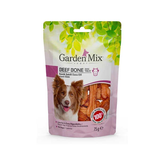 Gardenmix Kemik Şekilli Dana Etli Köpek  Ödülü 75 gr