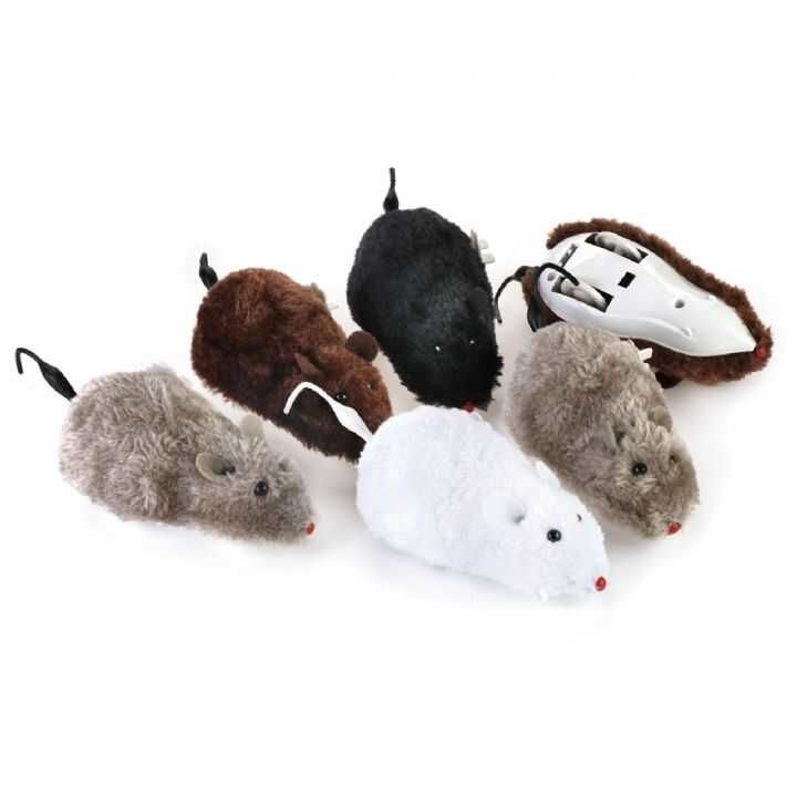 Nunbell Kedi Oyuncağı Kurmalı  Peluş  Fare 12cm