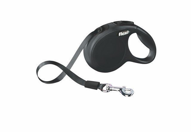 Flexi New Classic 3 m Şerit Tasma XS Siyah