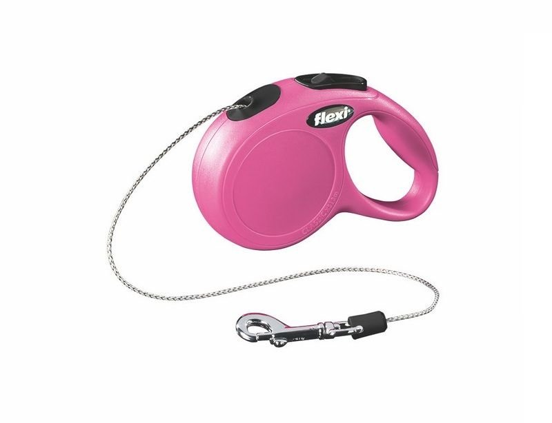 Flexi New Classic 3 m İp Tasma XS Pembe