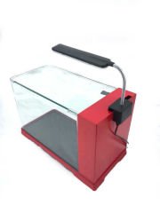 Akvaryum B101  28,5x24x30cm Arkadan Samplı Led Lambalı
