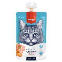 Wanpy Tavuklu Havuçlu Kedi Et Ezmesi 90gr