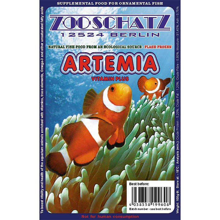 Zooschatz Artemia - Dondurulmuş Artemia 100g