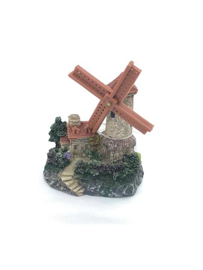 Akvaryum Dekoru 3839 Rüzgar Değirmeni 7,5x6,5x9cm