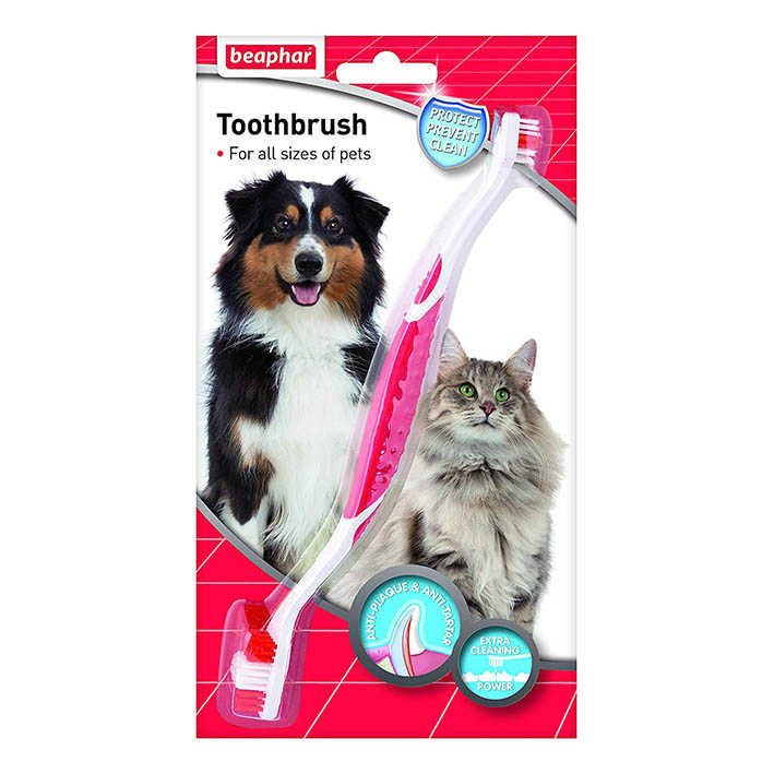 Beaphar İki Uçlu Köpek Diş Fırçası 22 cm