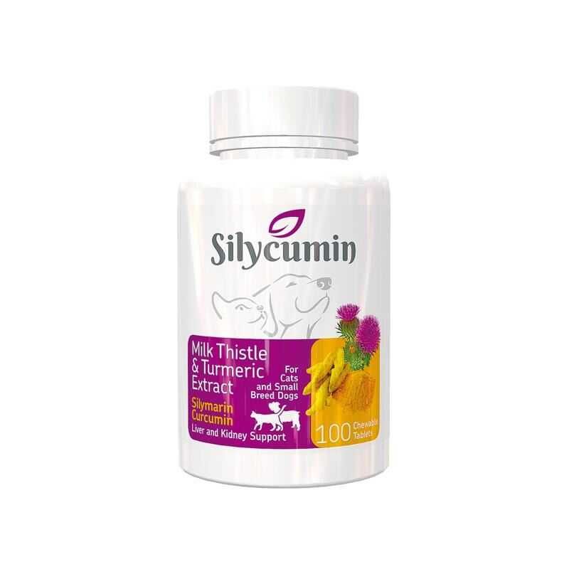 BioPetActive Silycumin 100tablet Kedi ve Küçük Irk Köpekler için Zerdaçal ve Devedikeni Tableti 50gr