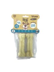 Keyf Preslenmiş Beyaz  Kemik 12cm  2li Paket