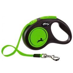 Flexi New Neon Yeşil S 5m Şerit Tasma