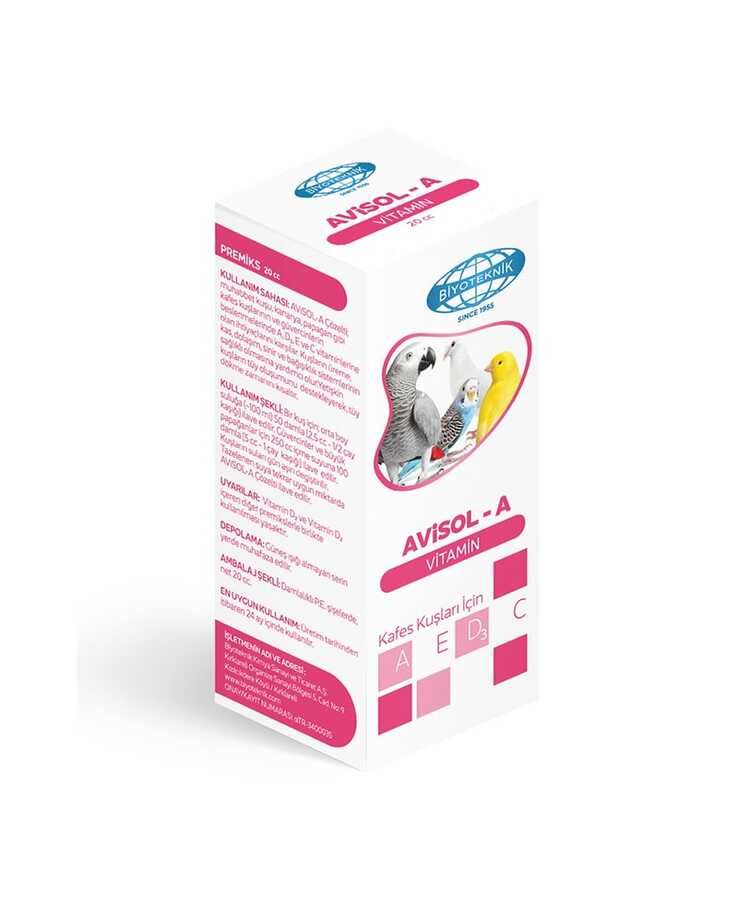 Avisol-A Kuş Vitamini (A-C-D-E) 20 cc