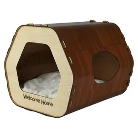 RTP3029 Rotipet MDF Kedi evi Altıgen Karton Tırmalama