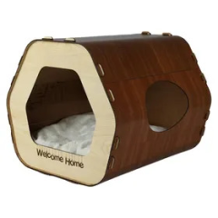 RTP3029 Rotipet MDF Kedi evi Altıgen Karton Tırmalama