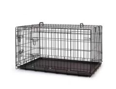 Metal Kedi Köpek Kafesi Siyah 120x75x84cm