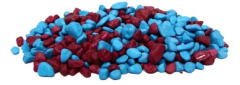 REF-183 Bordo Mavi Fanus Çakılı 350g (15 li Paket)