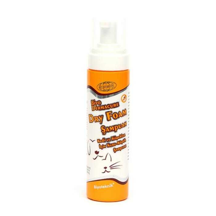 Herbio Dry Foam Şampuan Kedi ve Köpekler İçin Kuru Köpük Şampuan 250ml